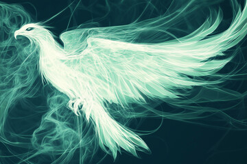 mint green Trend bird animal avian