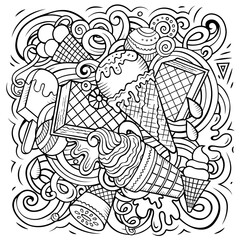 Ice Cream cartoon vector illustration