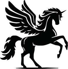 Pegasus mascot logo design Horse logo design, Logo design, Pegasus logo