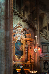 Ice Dawn in Sappada. Walk through ancient villages and dream mountains. Dolomites.