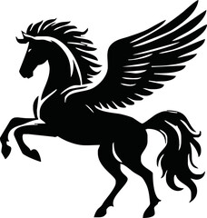 Pegasus mascot logo design Horse logo design, Logo design, Pegasus logo