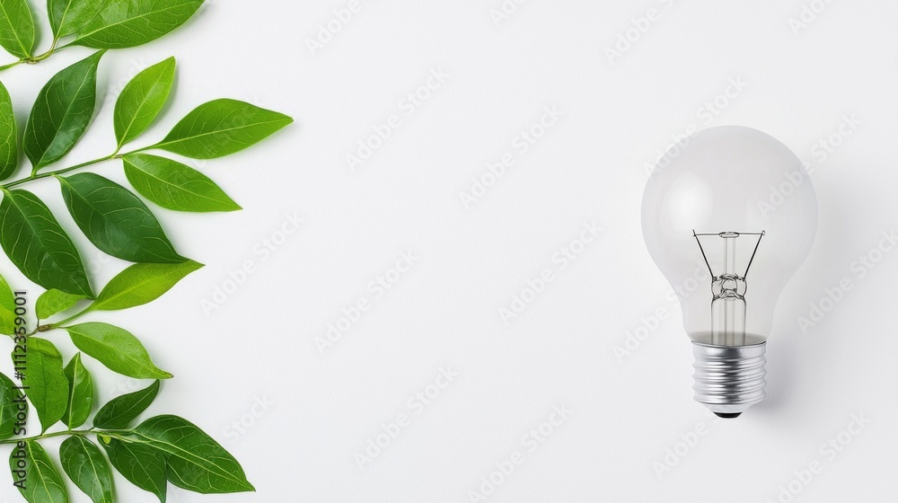 Poster an illuminated light bulb, representing innovative thinking and inventive solutions.