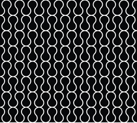 Zig zag linear optical pattern, seamless pattern background with black background. 