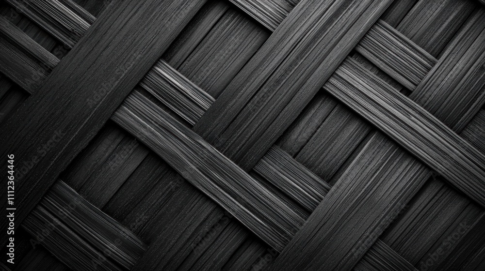 Poster intricate black woven texture background with detailed weave pattern perfect for modern design and a