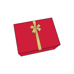 A red Christmas gift box adds a soft, elegant touch to holiday gifting. Adorned with ribbons and festive details, it offers a modern twist on traditional Christmas colors, perfect for adding a bit of