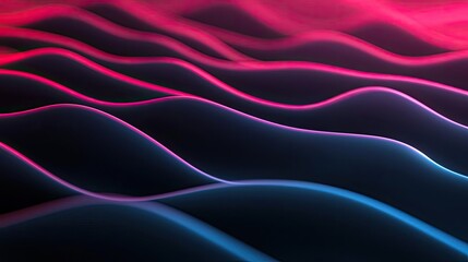 Obraz premium Abstract wave patterns with vibrant pink and blue colors, ideal for digital designs.