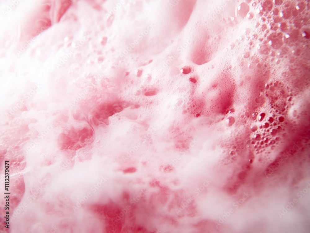 Aufkleber soft pastel pink watercolor blends with delicate smoke and floating bubbles, creating an ethereal ba