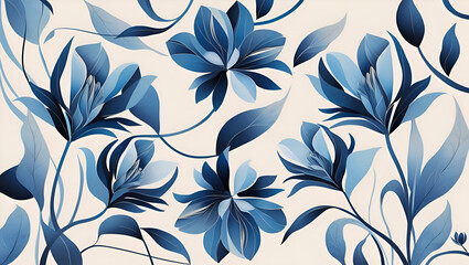 Fototapeta premium seamless floral pattern