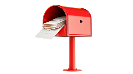 Sending letters with a modern transparent mailbox postal message solutions