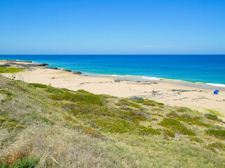 Beautiful view of clear water and blue sky