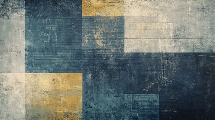 A retro pixel texture with faded colors of gray, blue, and yellow, giving a worn, aged appearance like an old video game screen