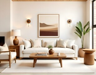 Fototapeta premium High quality modern living room interior design.