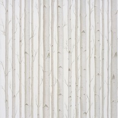 Serene Winter Birch Forest Wall Decor Design Pattern