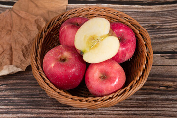 Fresh red Fuji apple