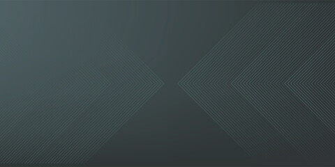 Obraz premium Black grey abstract background with glowing arrow lines, technology, futuristic concept. Modern glossy grey geometric lines design. Horizontal banner template suitable for cover, header, poster.