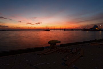 Sunset at the pier