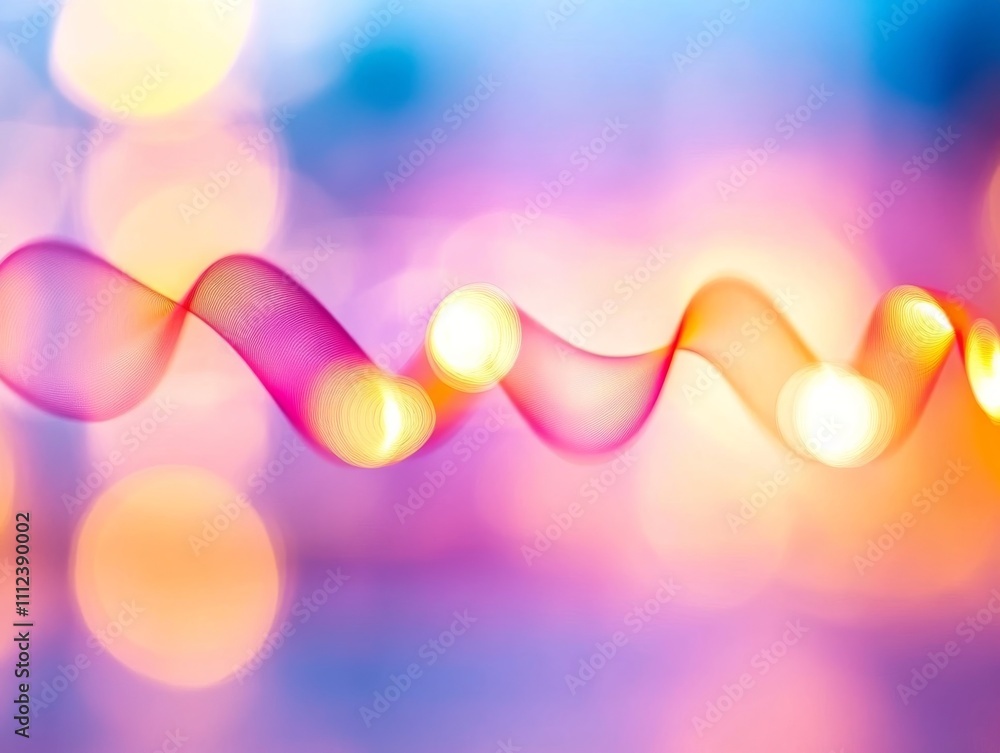 Poster A wide-angle view of a digital wave showcasing vibrant blue colors and dynamic lines, creating a sense of technology and innovation with ample copy space