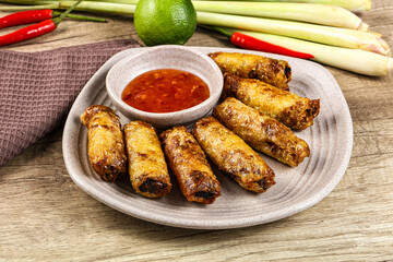 Vietnamese fried stuffed spring roll