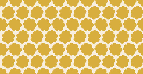 Yellow floral pattern background
