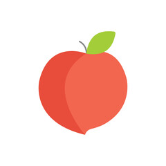 Peach vector icon