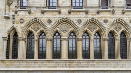Obraz premium International court facade with grand architecture and flagpoles, symbolizing justice and global cooperation in resolving disputes.