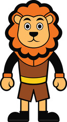 Cartoon Lion Mascot