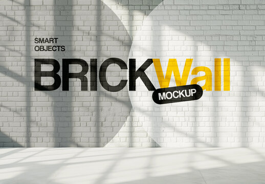 Mural Brick Mockup With Generative AI