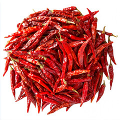 Fototapeta premium A Chili hot chili red chili pepper b hot pepper chili pepper vegetable chili isolated on white background