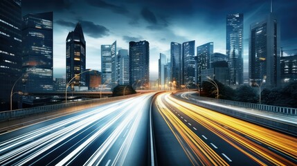 Fototapeta premium traffic highway road