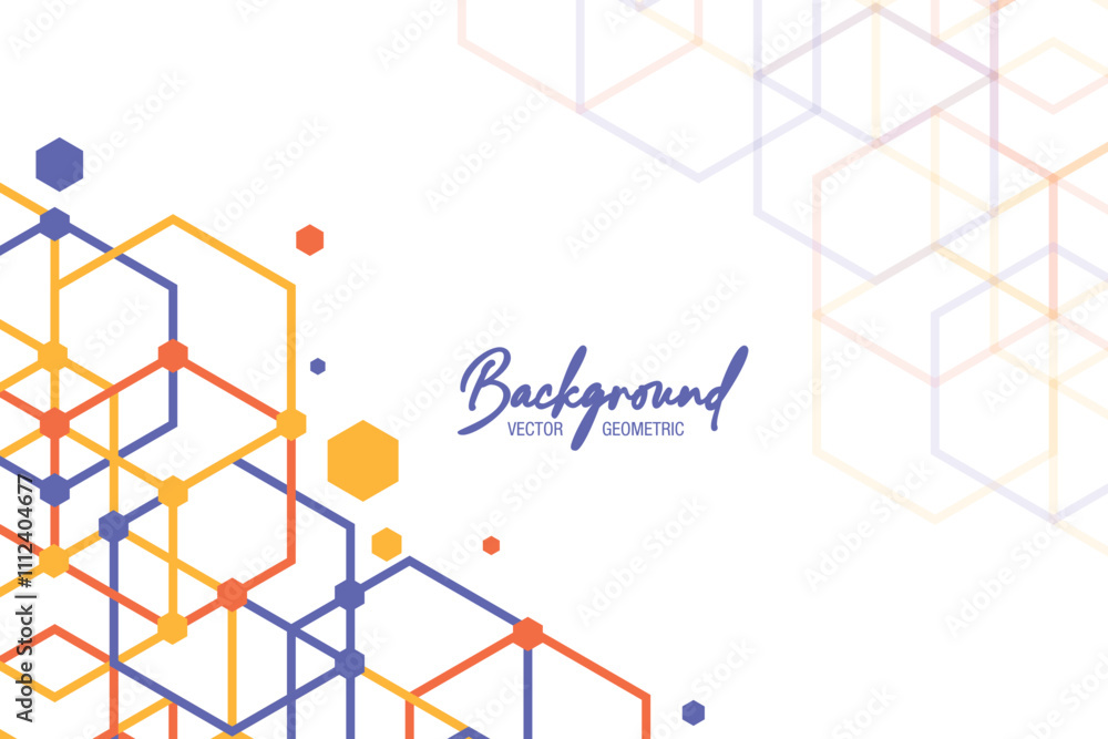 Poster design abstract background with geometric shapes eps 10