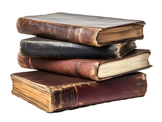 a stack of old books