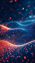 Abstract background with glowing shapes and glowing light effects background wallpaper