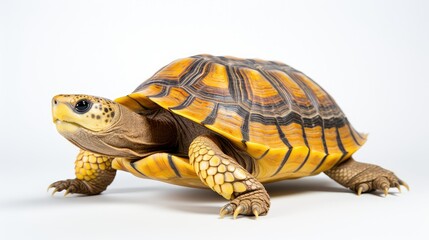 shell turtle on white background
