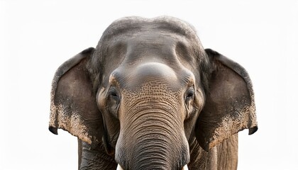 Naklejka premium Elephant on isolated white background