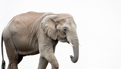 Obraz premium Elephant on isolated white background