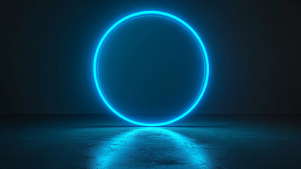 Fototapeta premium A glowing blue sphere illuminated by the sun, surrounded by stars and planets in the vast expanse of the universe
