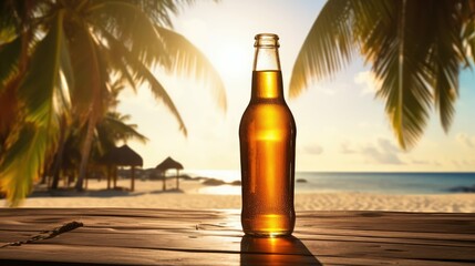 beach beer bottle