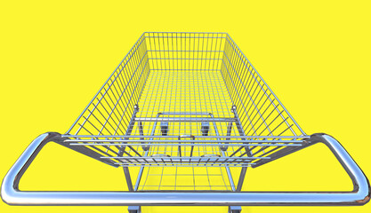 shopping cart There is space to put things.3d