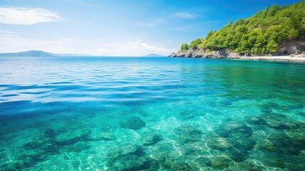 Fototapeta premium picturesque blue to green background