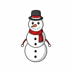 snowman with hat