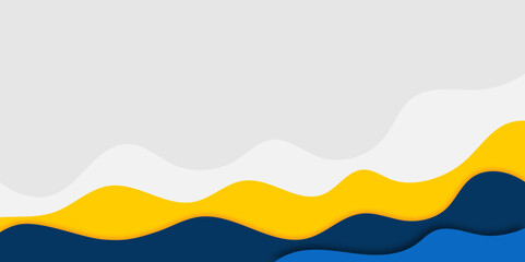 Modern wavy shapes abstract curvy stylish background.