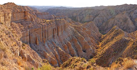badlands en Desierto de Gorafe, Andalucía