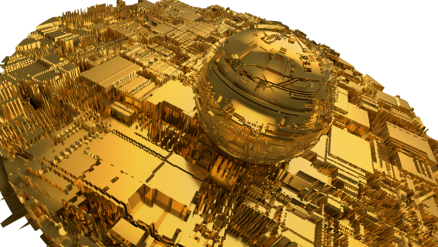 Luxurious Golden Textures and Glittering Spheres Shimmering Metallic Background Collection. Futuristic tech spirals desktop background image beautiful desktop background wallpaper.