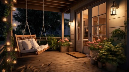 wooden house front porch
