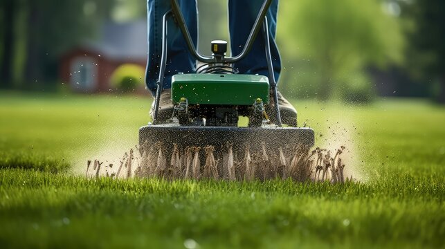 mowing spring lawn care