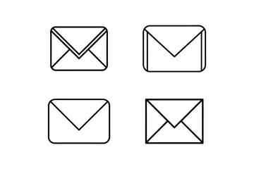 set of mail icons