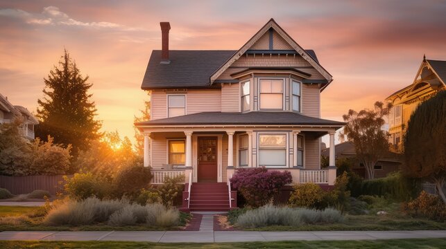 exterior photographing a house