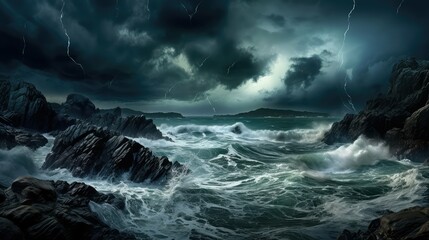 Obraz premium seascape water grunge