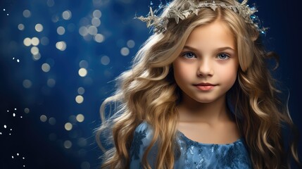 lights blue studio background