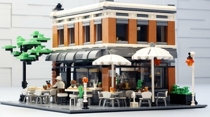 cafe brick white